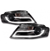 Faros Luz Diurna Audi A4 B8 8k Negro