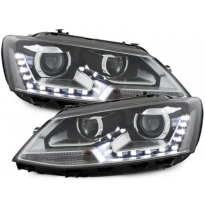 Faros Luz Diurna Vw Jetta 11-13 Negro_Homologacion R87