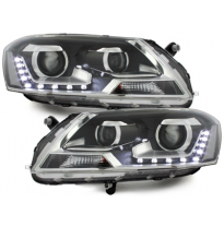 Faros Luz Diurna Scheinwerfer Vw Passat 3c Gp 11+ Negro_Homologacion R87
