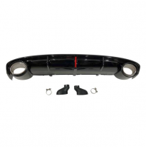 Difusor Trasero Audi A7 2011-2014 Look RS7 para SLine Plástico ABS