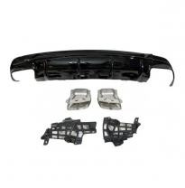 Difusor Trasero Mercedes Cla W117 2016 Facelift 4p/Sw Look A45 Abs - Plástico Abs