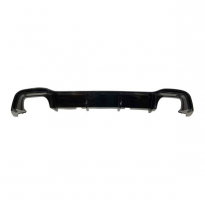 Difusor Trasero Volkswagen Golf 8 GTI Negro brillante 2 Salidas doble Plástico ABS