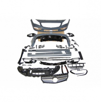 Kit Carrocería Mercedes W117 2013-2018 4p / Sw Lci Look Amg A45 Ii Parrilla - Plástico Abs