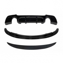 Kit De Carrocería BMW BMW E92 2006-2009 look M Performance Negro brillante fabricado en: Plástico ABS