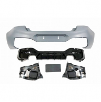 Paragolpes Trasero BMW F20 /F21 LCI 15-18 Performance 2 Salidas doble Brillante Negro Plástico ABS