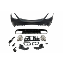 Paragolpes Trasero Mercedes W205 2014-2018 4p Look C43 Colas Escape *Plástico Abs