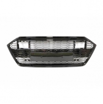 Parrilla Audi A7 2020 Look Rs7 Acc Full Black Plástico Abs