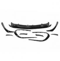 Spoiler Delantero Mercedes W117 Facelift 2017+ Look Amg A45 Negro Brillante Plástico Abs