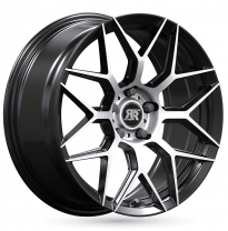 LLANTA ALUMINIO RACER COBRA NEGRO SATINADO CARA PULIDA 7 x 16 Et:25  4 x 108 65,1