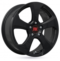 LLANTA ALUMINIO RACER FIVE NEGRO BRILLANTE 7,5 x 17 Et:30  5 x 112 66,6