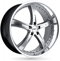 LLANTA ALUMINIO TSW JARAMA PLATA BORDE PULIDO 8 x 17 Et:20  5 x 114 76