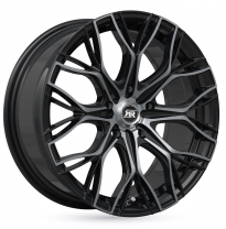 LLANTA ALUMINIO RACER MATRIX NEGRO BRILLANTECARA PULIDA 6,5 x 15 Et:15  4 x 108 65,1