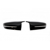 Cubre Espejos BMW G20 / G28 M4 2019+ Negro Brillante Plástico ABS