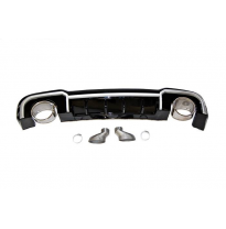 Difusor Trasero Audi A3 Sedan 2016-2019 SLine Look RS3 Plástico ABS