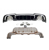 Difusor Trasero Audi A3 Sportback 2016-2019 Look RS3 ESCAPE Plástico ABS