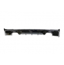 Difusor Trasero BMW F22 / F23 14-19 Doble salida Brillante Negro Plástico ABS