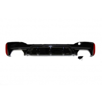 Difusor Trasero BMW G30 / G31 Look M-Tech Gris brillo Doble salida Plástico ABS