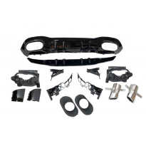 Difusor Trasero Mercedes W177 Look AMG A35 Plástico ABS