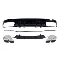 Difusor Trasero Mercedes W205 2019 4P / SW Look C63 ABS Plástico ABS