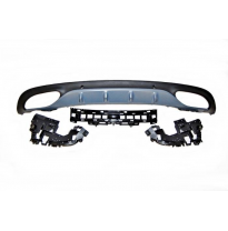 Difusor Trasero Mercedes W205 2014-2018 4P / SW Look AMG C63 ABS Plástico ABS