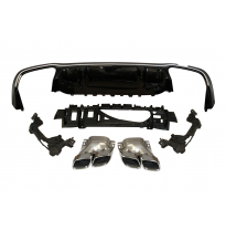 Difusor Trasero Mercedes W213 2020+ 4 puertas look AMG E63 ABS Plástico ABS