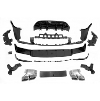 Difusor Trasero Mercedes X253 GLC 2020+ look AMG GLC63 Plástico ABS