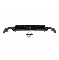 Difusor Trasero Volkswagen Golf 7.5 Look TCR Negro Brillante Red Light Plástico ABS