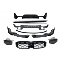 Kit De Carrocería BMW G20 / G21 LCI Look M Performance Brillante Negro Plástico ABS