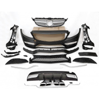 Kit De Carrocería Mercedes W205 2014-2018 4P / SW Look C63 Plástico ABS