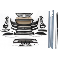 Kit De Carrocería Mercedes W205 2019 4P / SW Look AMG C63 Plástico ABS