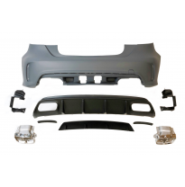 Paragolpes Trasero Mercedes W176 2012-2018 A45 Look AMG Sensores Plástico ABS