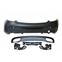 Paragolpes Trasero Mercedes W205 2P 14-18 Look AMG Plástico ABS