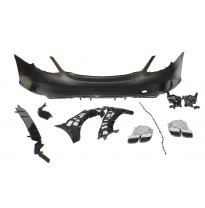 Paragolpes Trasero Mercedes W205 4P 2014-2021 Look C63 New Plástico ABS