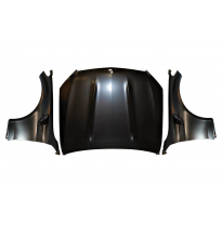 Capó y Aletas Mercedes W205 2014-2021 4P/COUPE/ESTATE Look GT Metal