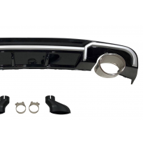 Difusor Trasero Audi A3 2016-2019 4 Puertas Look RS3 Plástico ABS