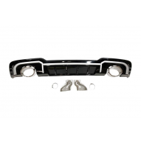 Difusor Trasero Audi A3 2016-2019 Sportback Sline Look RS3 Plástico ABS