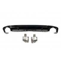 Difusor Trasero Audi A5 Sportback SLine 2017 Look S5 Plástico ABS