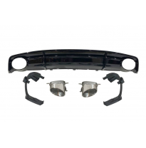 Difusor Trasero Audi A7 2015-2018 S-Line Look RS7 ABS Plástico ABS