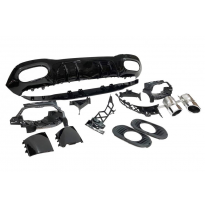 Difusor Trasero Mercedes W177 Look AMG A35 Plástico ABS