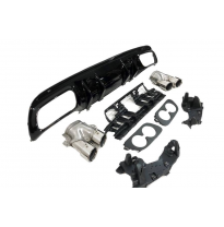 Difusor Trasero Mercedes W205 2019+ 4P / SW Look AMG C43 Plástico ABS