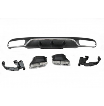 Difusor Trasero Mercedes W213 4 puertas / Station Wagon look AMG E63 ABS Plástico ABS