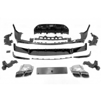 Difusor Trasero Mercedes X253 GLC 2020+ look AMG GLC63 Plástico ABS