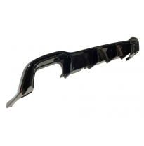 Difusor Trasero Volkswagen Golf 8 GTI Negro brillante 2 Salidas doble Plástico ABS