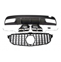 Kit De Carrocería Mercedes W205 2014-2018 4P / SW Look AMG C63 Plástico ABS