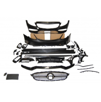 Kit De Carrocería Mercedes W205 4P 2014-2021 Look C63 2019 Diamond Plástico ABS