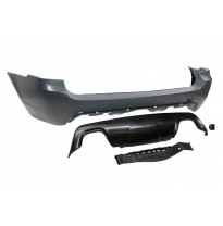 Paragolpes Trasero BMW E61 Look M 2 Salidas ABS Plástico ABS