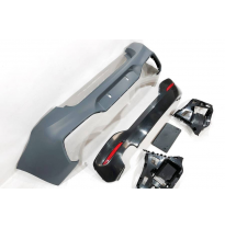 Paragolpes Trasero BMW F20 /F21 LCI 15-18 look M-tech 1 Salida simple Plástico ABS