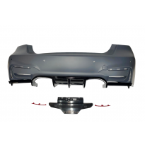 Paragolpes Trasero BMW F30 Look M Performance 2 Salidas doble Plástico ABS