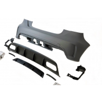 Paragolpes Trasero Mercedes W176 2012-2018 A45 Look AMG Sensores Plástico ABS