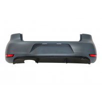 Paragolpes Trasero Volkswagen Golf 6 Look GTI 1 Salida ABS Plástico ABS